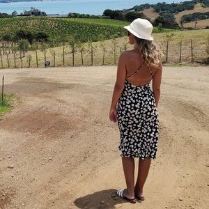 Reformation Black Daisy 🌼 Floral Maxi Dress